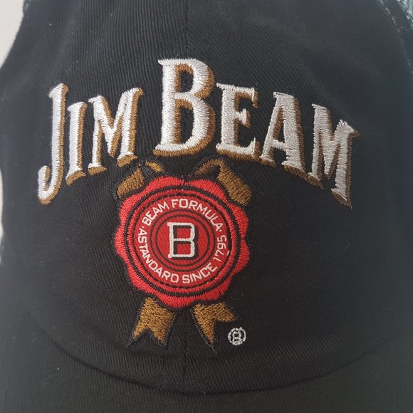 JIM BEAM Cap Trucker Hat Strapback Baseball Mesh - Picture 2 of 7